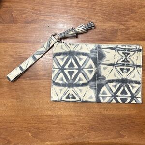 INC International Concepts Gold and Black Clutch